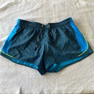 Nike Blue and Black Tempo Running Shorts